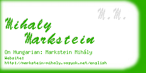 mihaly markstein business card